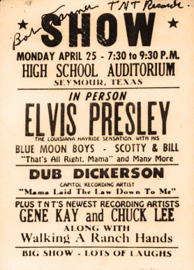 Elvis in Seymour poster